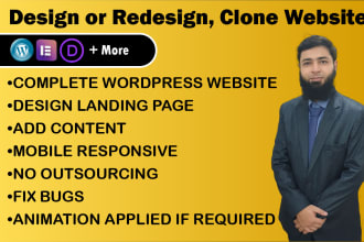develop or customize complete job portal company wordpress website