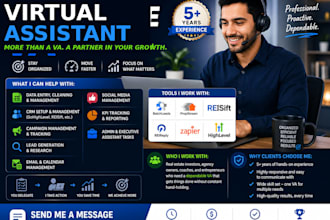 be your virtual assistant for admin, CRM, and business operations