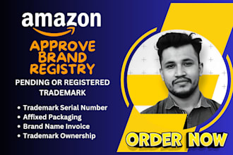 approve amazon brand registry with pending or registered trademark