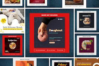 design merchandise, flyers, poster and social media posts
