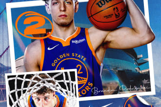 professional basketball social media poster design