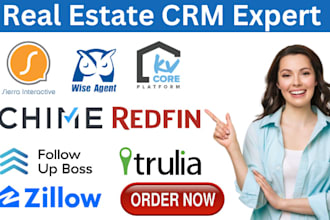 setup lofty CRM, sierra interactive, kvcore, chime, follow up boss, kv core CRM