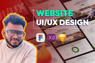 do website design, figma design, adobe xd design, web ui ux