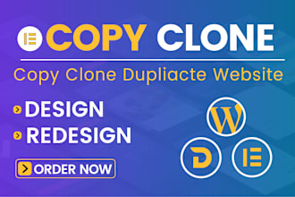 clone, copy, duplicate any wordpress website with elementor pro