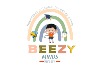 design cute baby ,kids art and craft ,pre school logo design