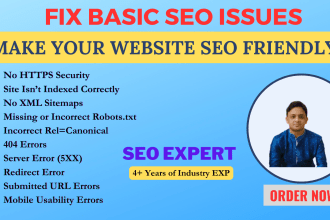 solve google search console, page indexing issues, redirect issues, 404 errors