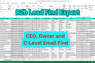 find a business owner, CEO and director email, contact list