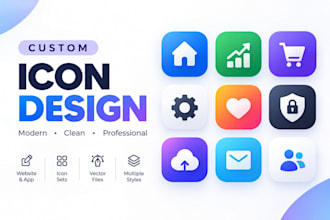 design custom icons for your website or business