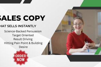 write converting sales copy and copywriting for landing pages