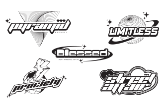 design a awesome custom y2k logo for your streetwear brand