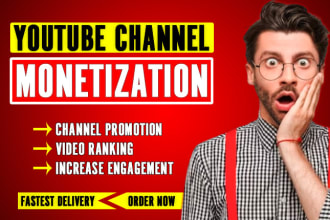 do youtube channel monetization and video promotion