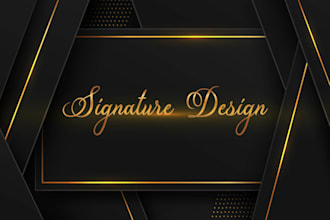 design luxury signature and handwritten and scripted logo