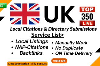 create 200 best UK local citations