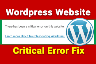 quickly fix wordpress critical error, fatal error or any bug