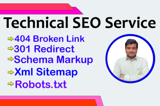 solve robot txt,broken link,redirect,and canonical tag issue