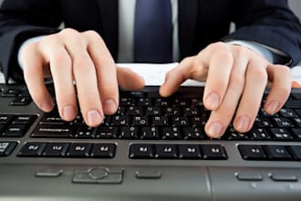 provide fast and accurate data typing services