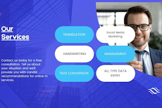 do translation, data entry, typing  and conversion of files