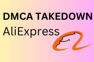 remove aliexpress and alibaba stolen product images under dmca