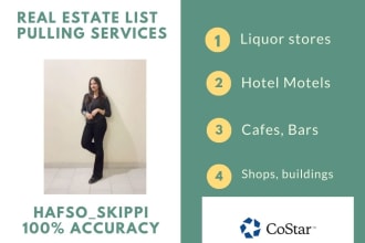 pull lists of  commercial properties, apartments gas stations laundromats