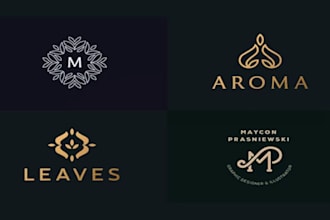 create modern minimalist and luxury business logo design