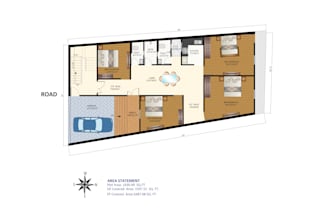 create render auto cad floor plan and architecture floor