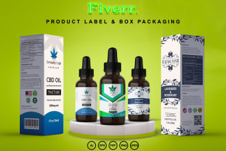 do cbd label design, product label design, box packaging