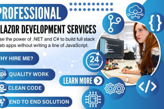 do dot net core and blazor server app development