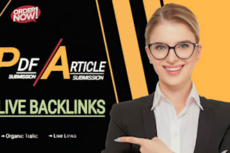 build PDF or article submission contextual linkbuilding on high traffic websites