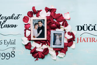 do memory video clip for older event , wedding