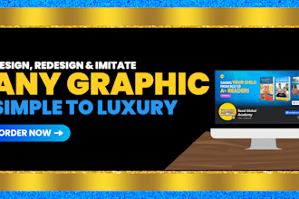 design any graphic, simple to luxury