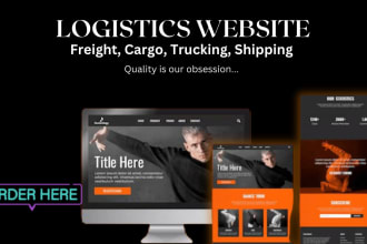 design a logistics trucking and dispatch company website