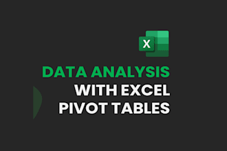 do excel data analysis with pivot charts