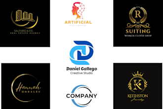 create golden, logo animation for you