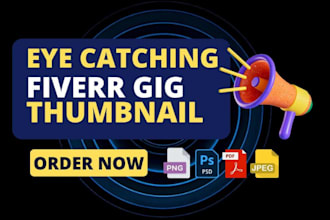 design eye catchy fiverr gig image fiverr gig thumbnail