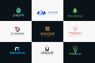 do creative modern minimalist tech and crypto logo design