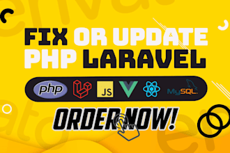 update, fix, or upgrade any PHP laravel project or server issue