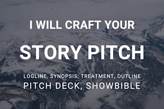 create pitch deck or show bible for your film and tv series