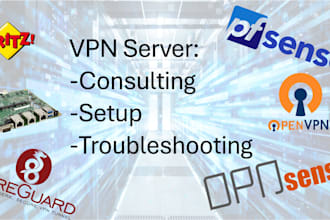 configure VPN, firewall, openvpn, wireguard on fritzbox, nas, synology, etc