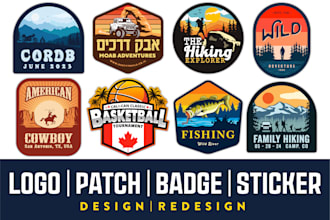 design the best logo, patch, stickers, badge, pins