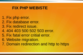 fix 404, 403, 500, 502 errors, fatal error in wordpress