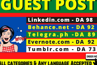 quickly publish 5 posts for your relevant niche with 500word