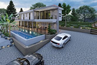 do photorealistic interior design 3d rendering