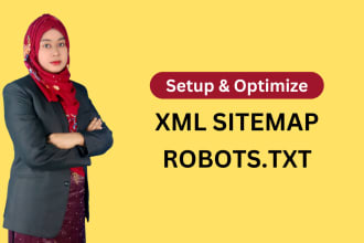 setup XML sitemap and robots txt for website ranking