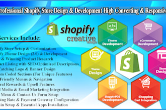 do shopify store design and redesign with liquid code