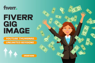 design stunning youtube, fiverr gig image thumbnail