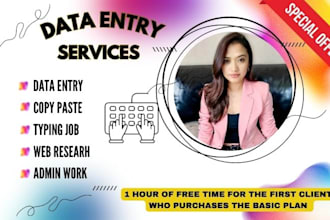 be your efficient virtual assistant for data entry