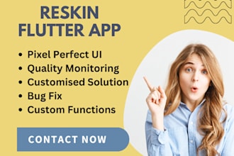 reskin or redesign your android, ios or flutter app