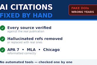 manually fix and verify your ai generated apa, mla and chicago citations