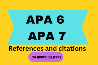 do apa6 apa7 style references and manage citations