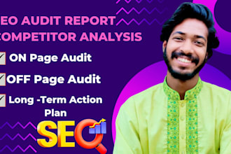 provide website audit and competitor analysis SEO report